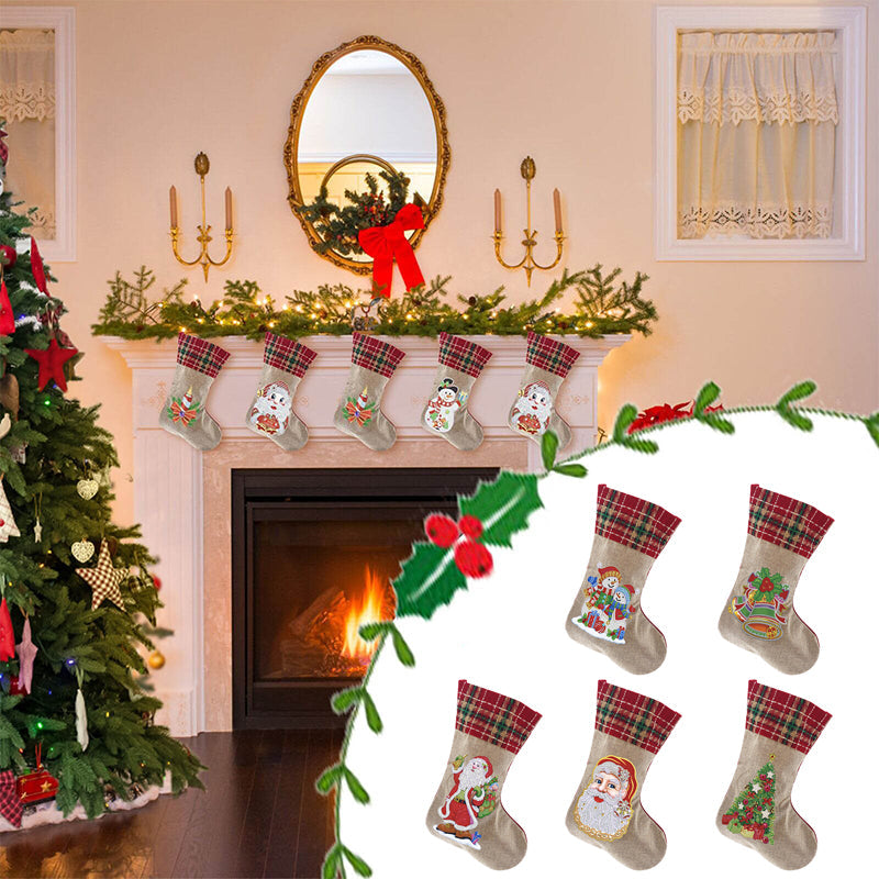 5D Diamant schilderij Kerstmis Strass Sok Borduurwerk Mozaïek Geschenktas