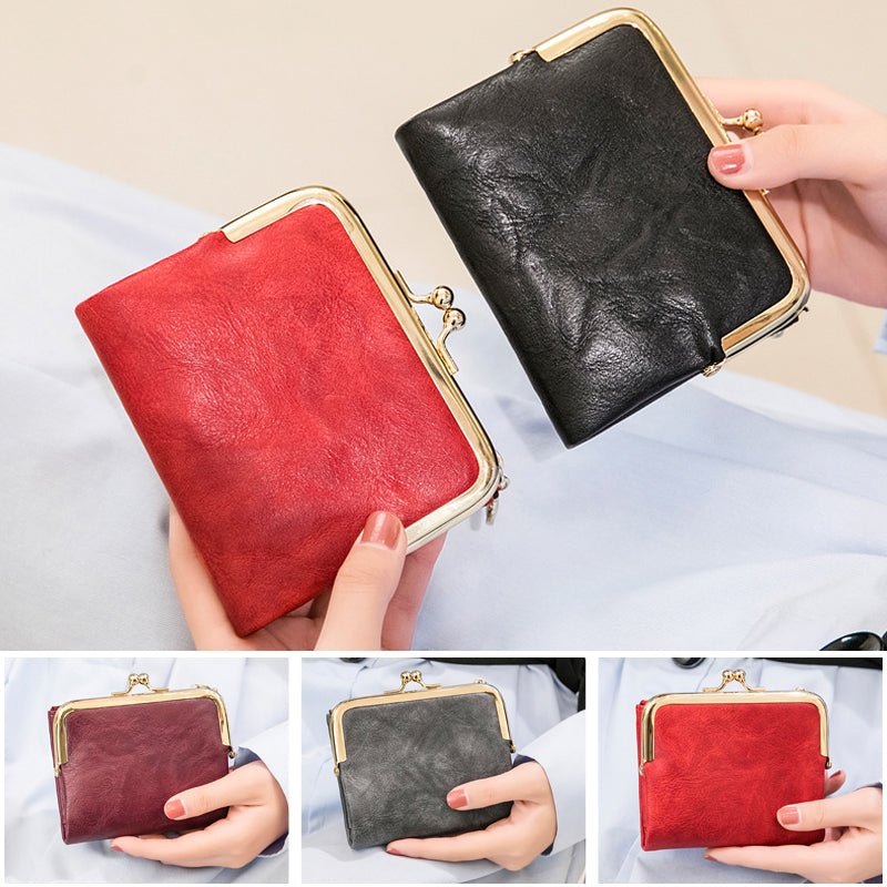 Mini Mode Dames Vierkante Korte Portemonnee