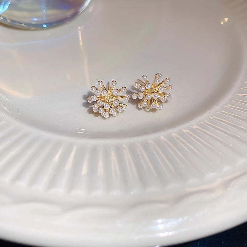 Vuurwerk parel oorbellen