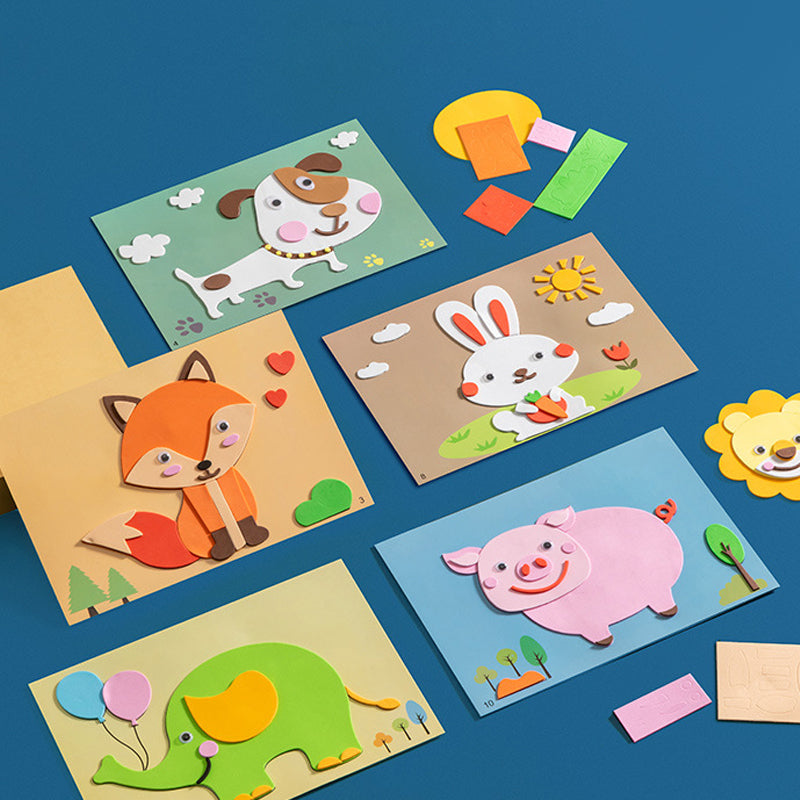 DIY handgemaakte dierenstickers voor kinderen