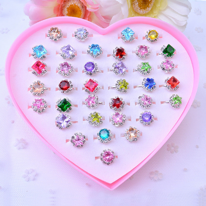 36 stuks schattige ringen voor meisjes