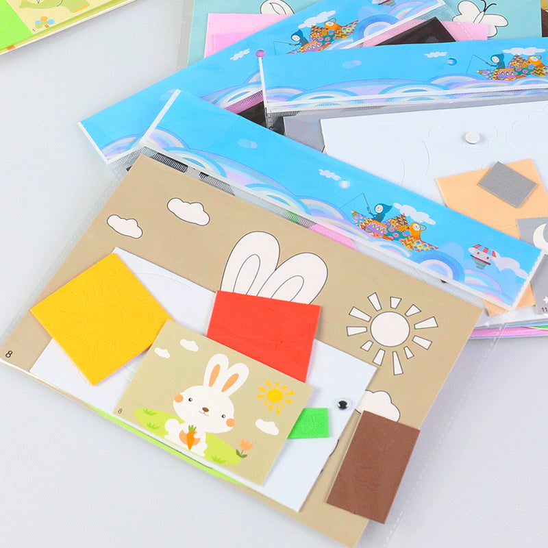 DIY handgemaakte dierenstickers voor kinderen