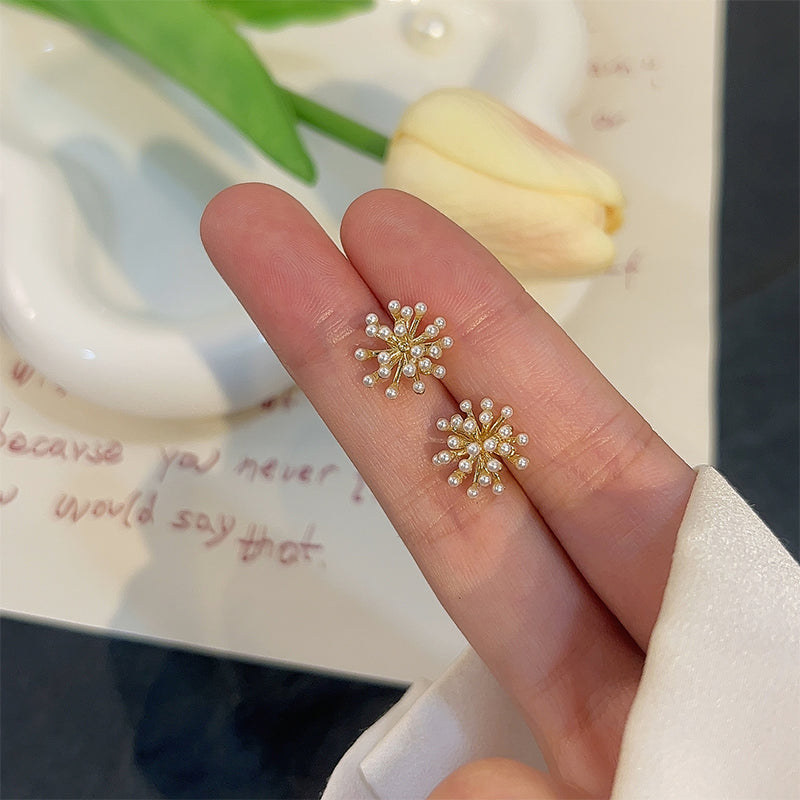 Vuurwerk parel oorbellen