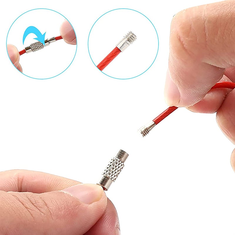 Het creatieve Slot van de de Draad van het Kleurenstaal (20/50/100 Stuks)