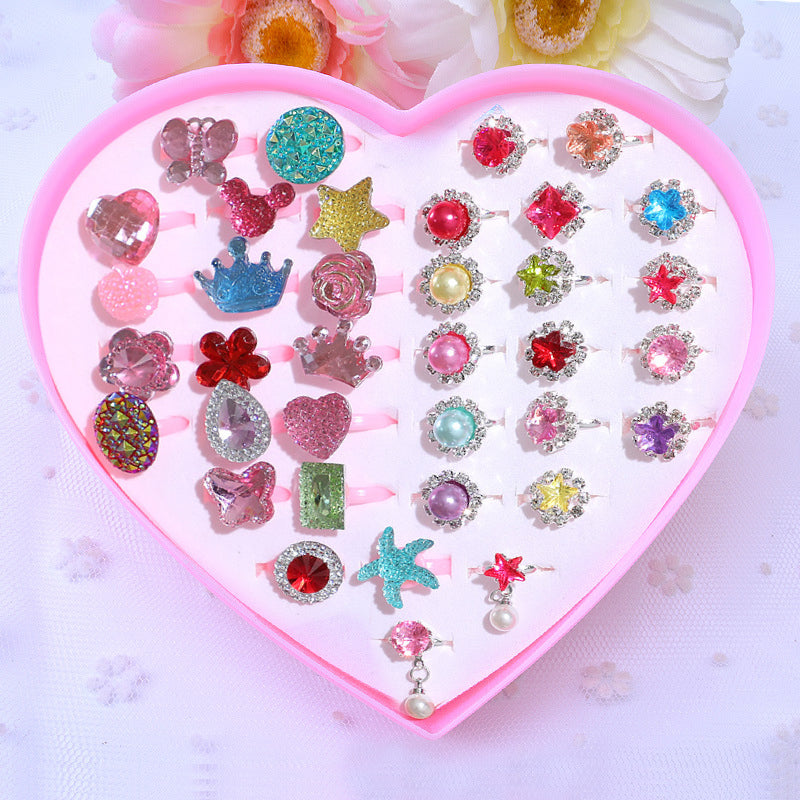 36 stuks schattige ringen voor meisjes