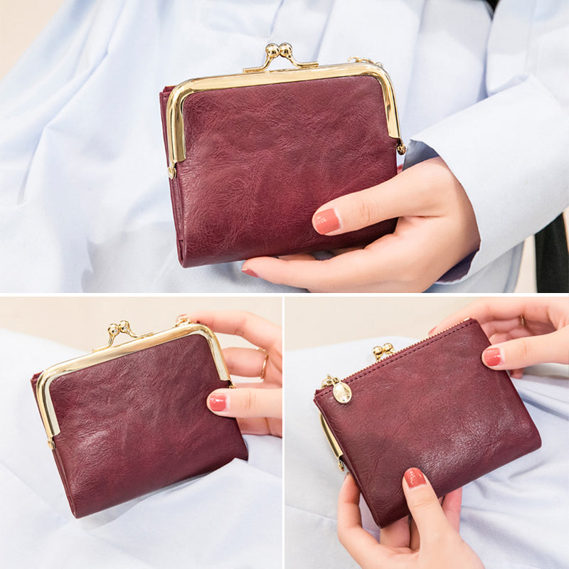 Mini Mode Dames Vierkante Korte Portemonnee