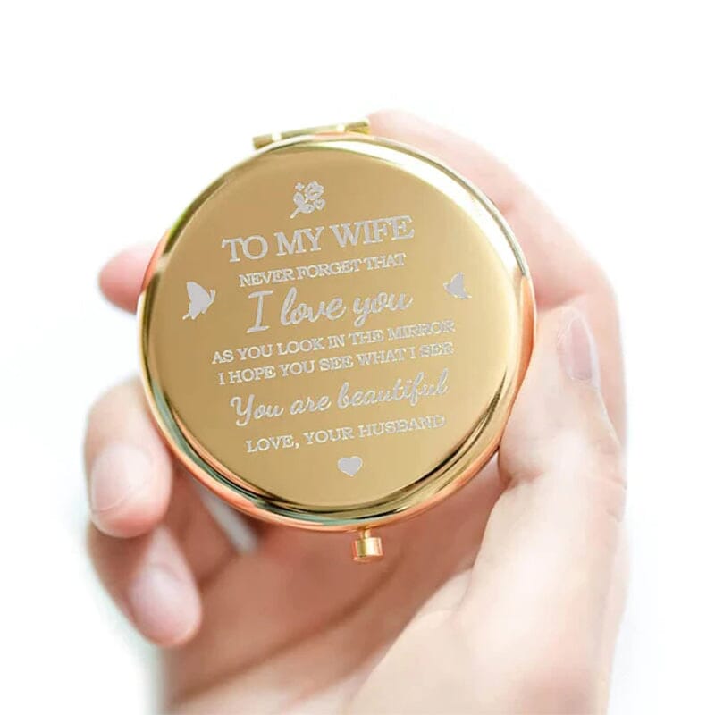 Ik hou van jou compacte spiegel