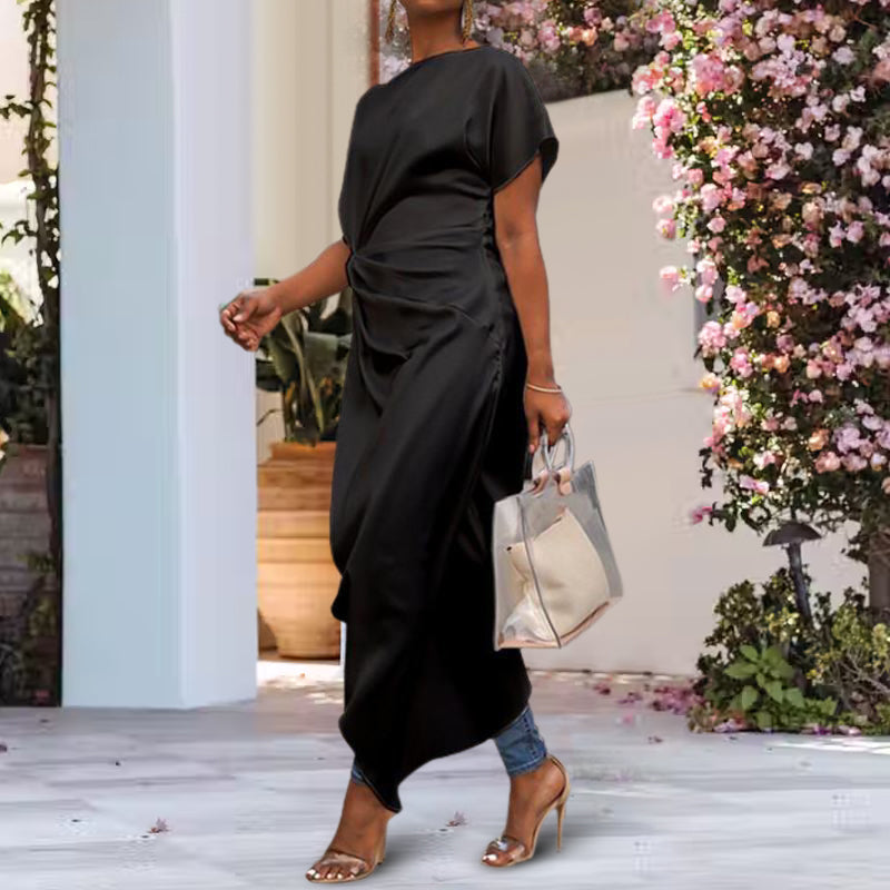 Jurk met asymmetrische zoom