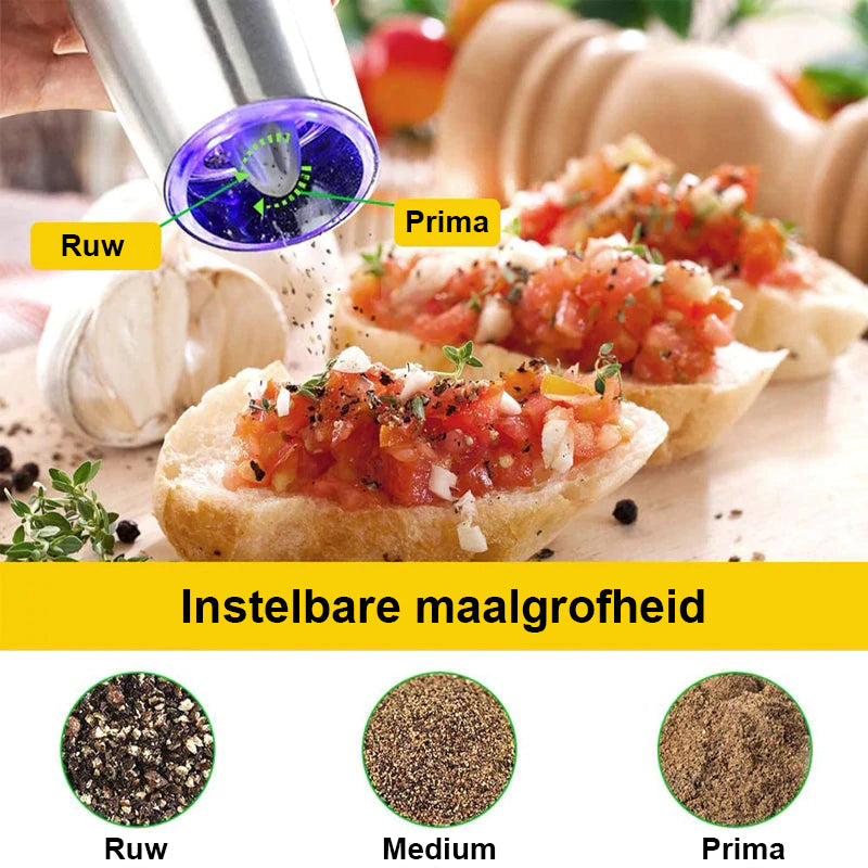 Automatische elektrische inductie zout- en pepermolen