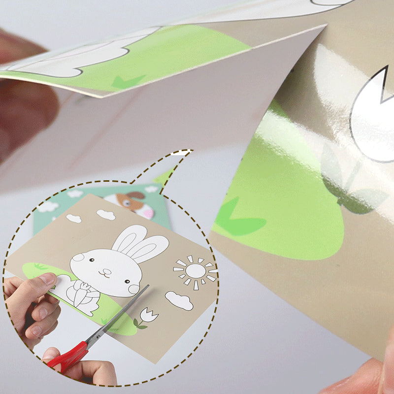 DIY handgemaakte dierenstickers voor kinderen