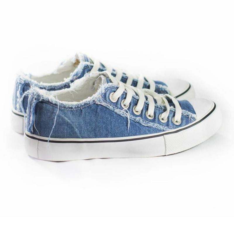 Denim canvas schoenen