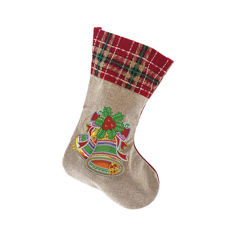 5D Diamant schilderij Kerstmis Strass Sok Borduurwerk Mozaïek Geschenktas