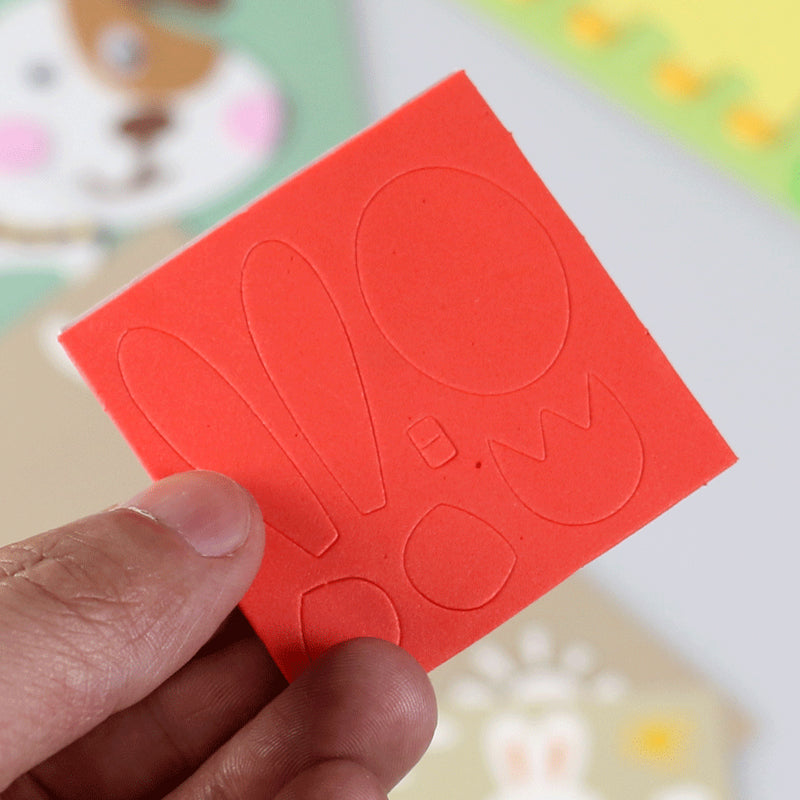 DIY handgemaakte dierenstickers voor kinderen