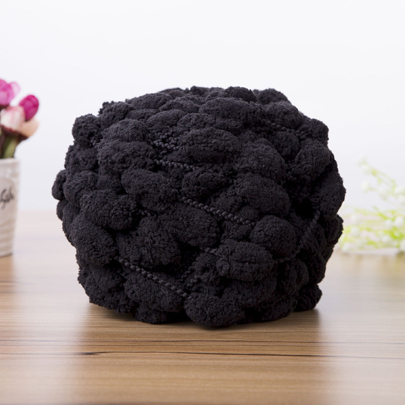 Winter DIY gevlochten parelmoer grove wol (6 stuks)