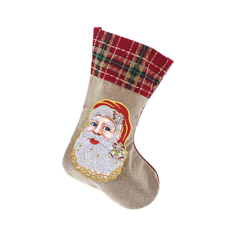 5D Diamant schilderij Kerstmis Strass Sok Borduurwerk Mozaïek Geschenktas