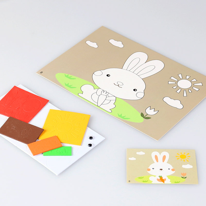 DIY handgemaakte dierenstickers voor kinderen