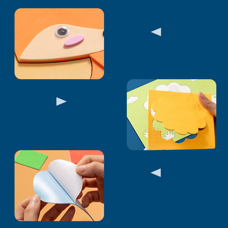 DIY handgemaakte dierenstickers voor kinderen