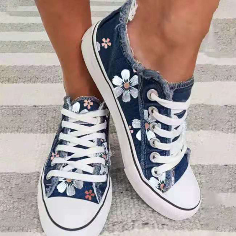 Denim canvas schoenen