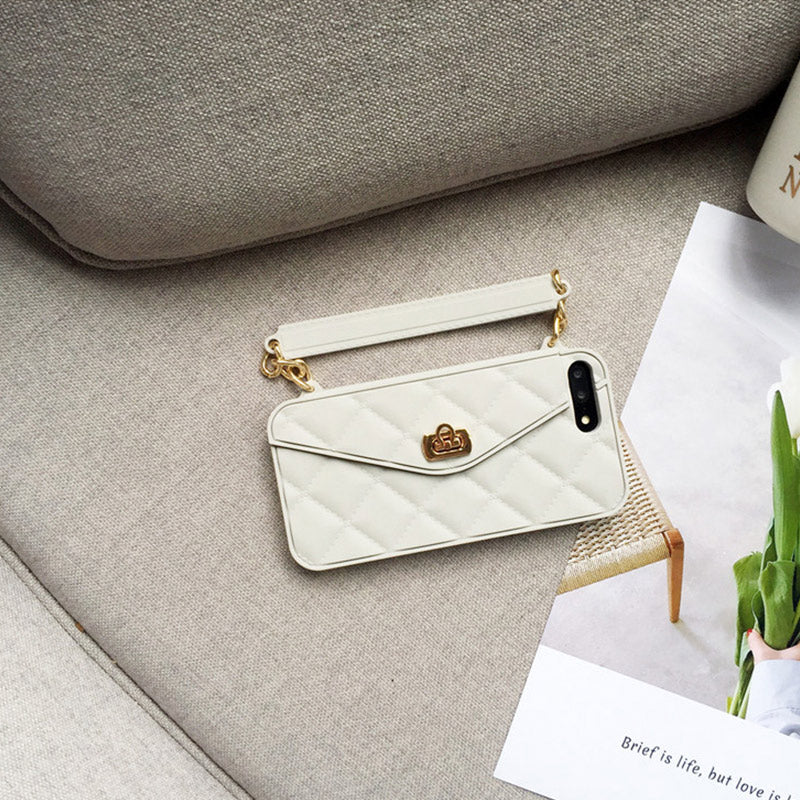 Handtas telefoonhoesje met zachte siliconen ketting