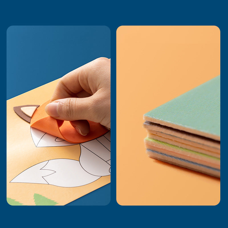 DIY handgemaakte dierenstickers voor kinderen