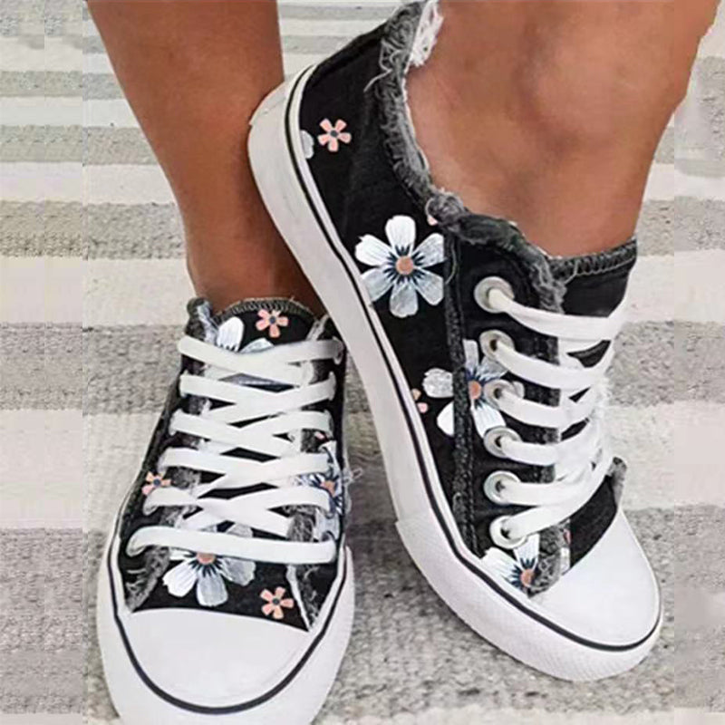 Denim canvas schoenen