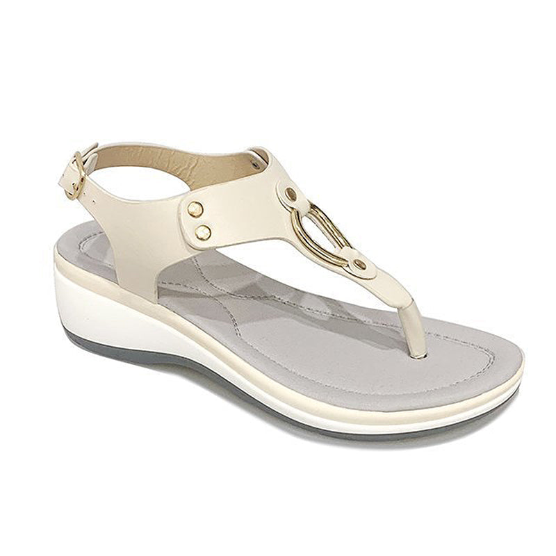 Zomerse effen kleur teenslippers