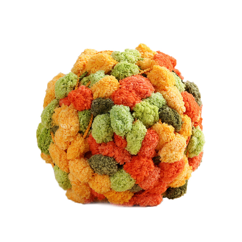 Winter DIY gevlochten parelmoer grove wol (6 stuks)