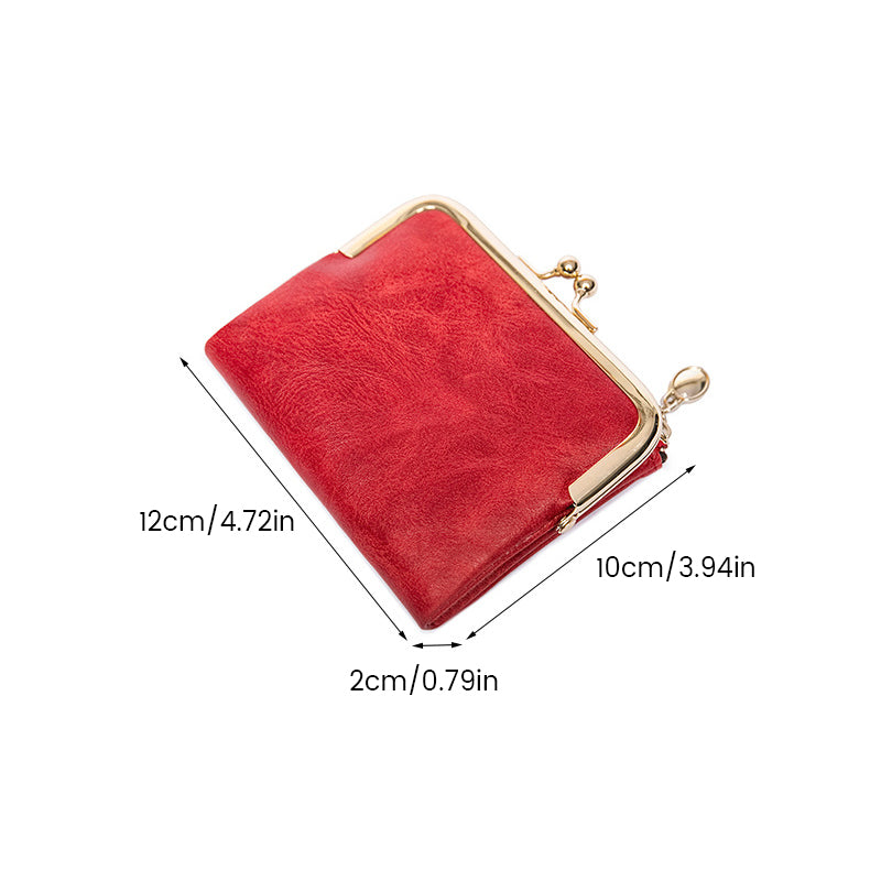 Mini Mode Dames Vierkante Korte Portemonnee