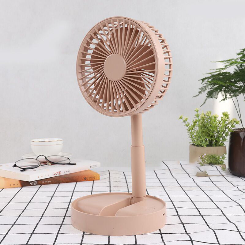 Mini opvouwbare telescopische ventilator voor telefoonhouder