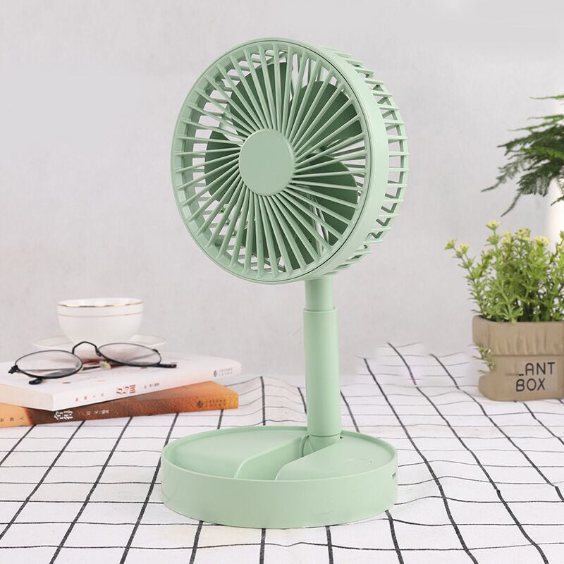 Mini opvouwbare telescopische ventilator voor telefoonhouder