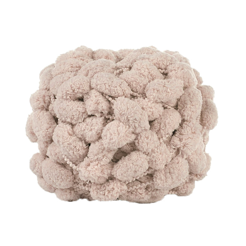 Winter DIY gevlochten parelmoer grove wol (6 stuks)