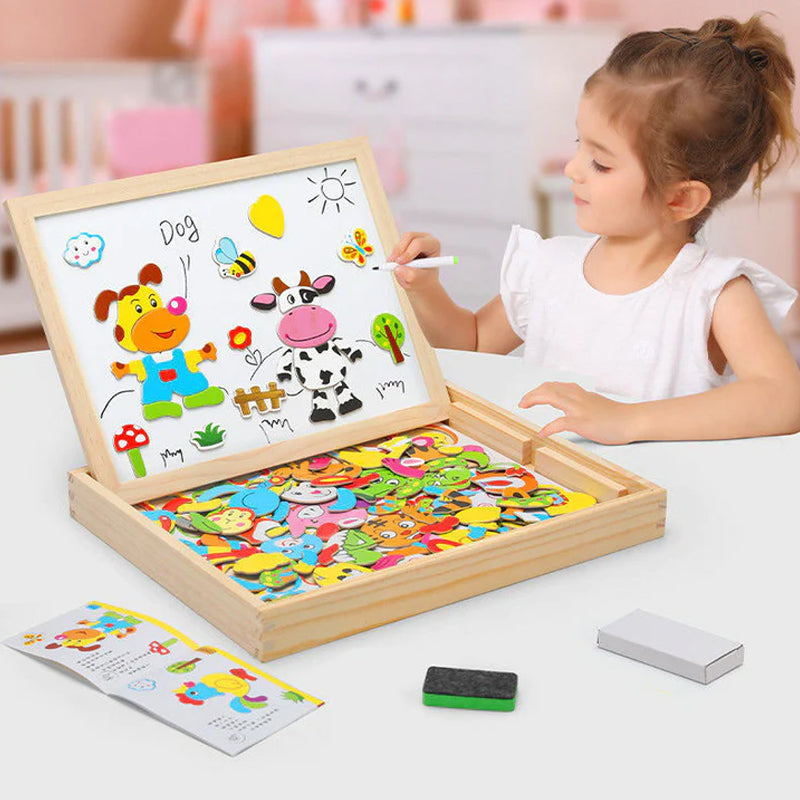 Magnetisch didactisch wit bord 2 in 1