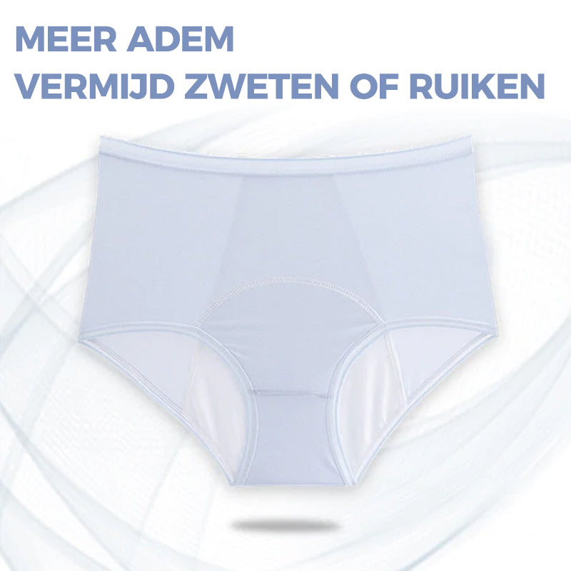 Ademend lekvrij slipje met hoge taille