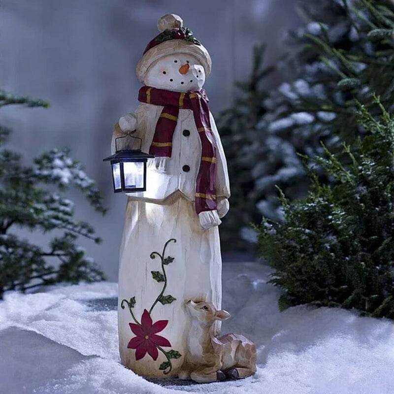 Snowman with Lantern decoration