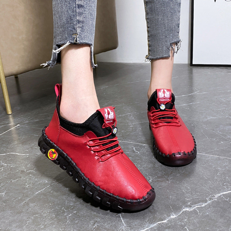 Zachte schoenen met ronde neus