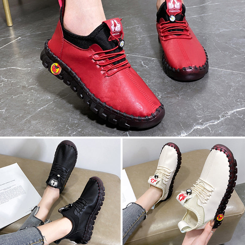 Zachte schoenen met ronde neus