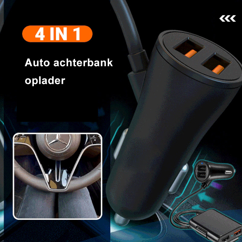 4 in 1 auto achterbankoplader