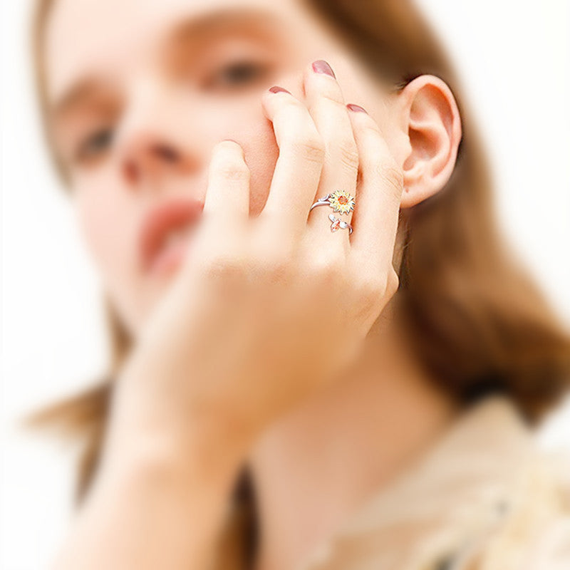 Zonnebloem Spinner Ring