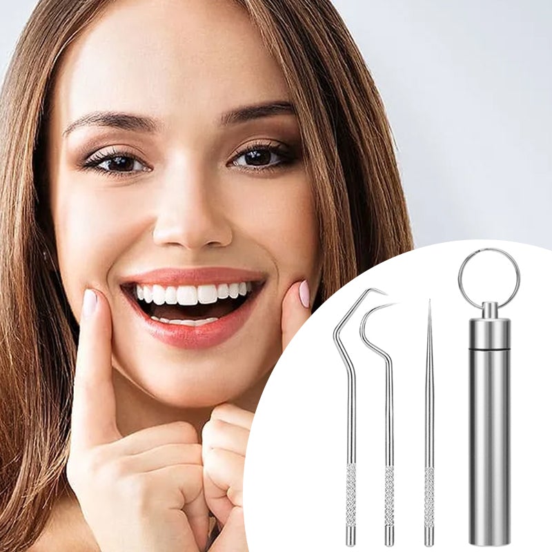 Draagbare tandenstoker set