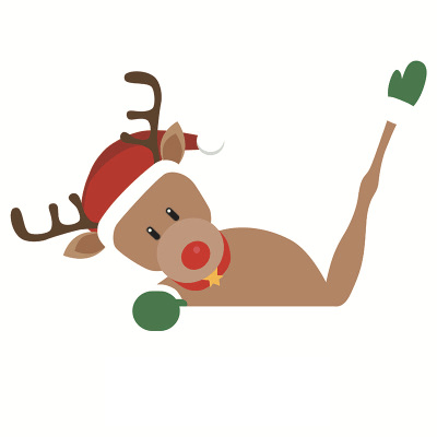 Kerst auto ruitenwisser stickers