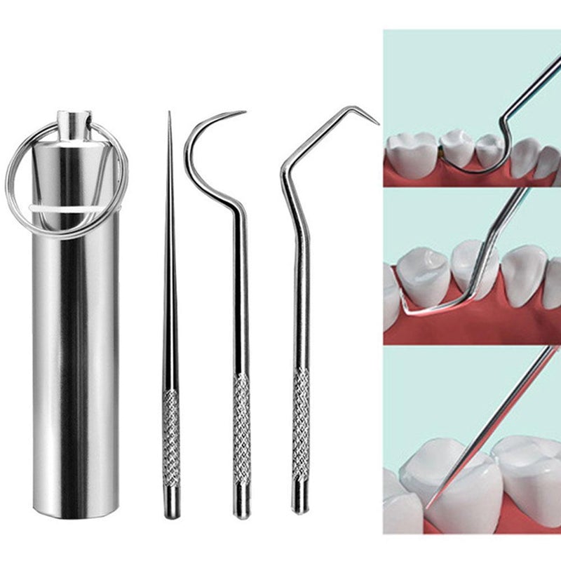 Draagbare tandenstoker set