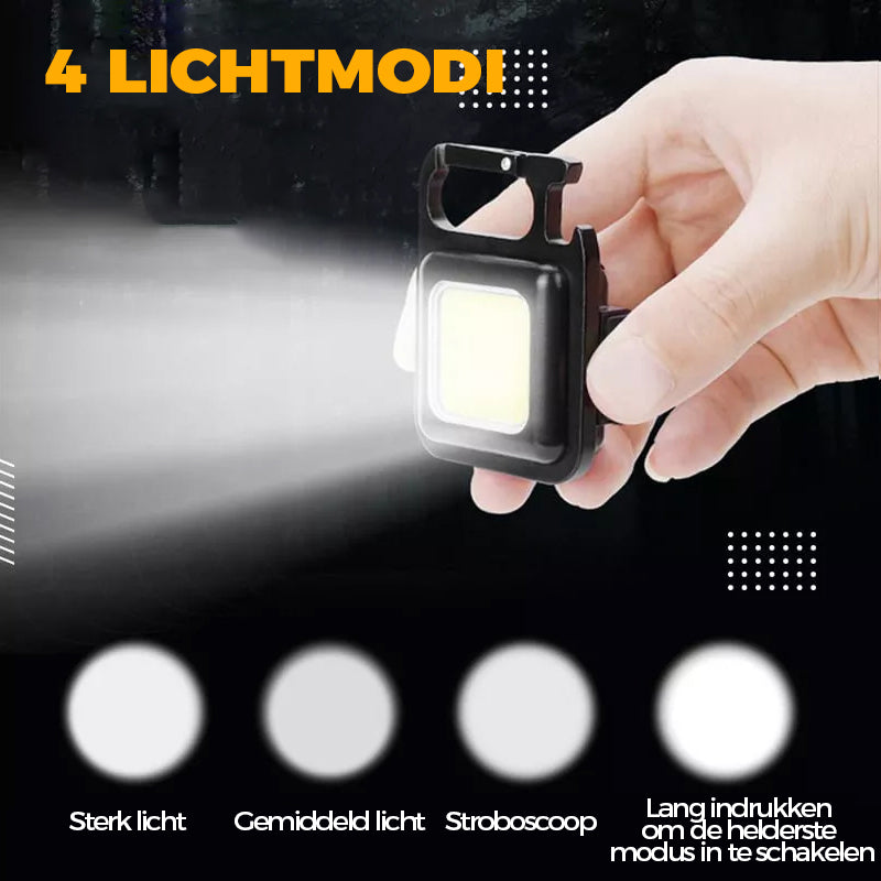 Multifunctionele sleutelhanger noodverlichting