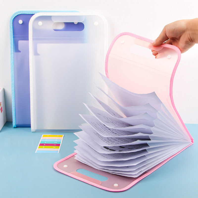 Typared Verticale accordeontas A4 papieren ordner