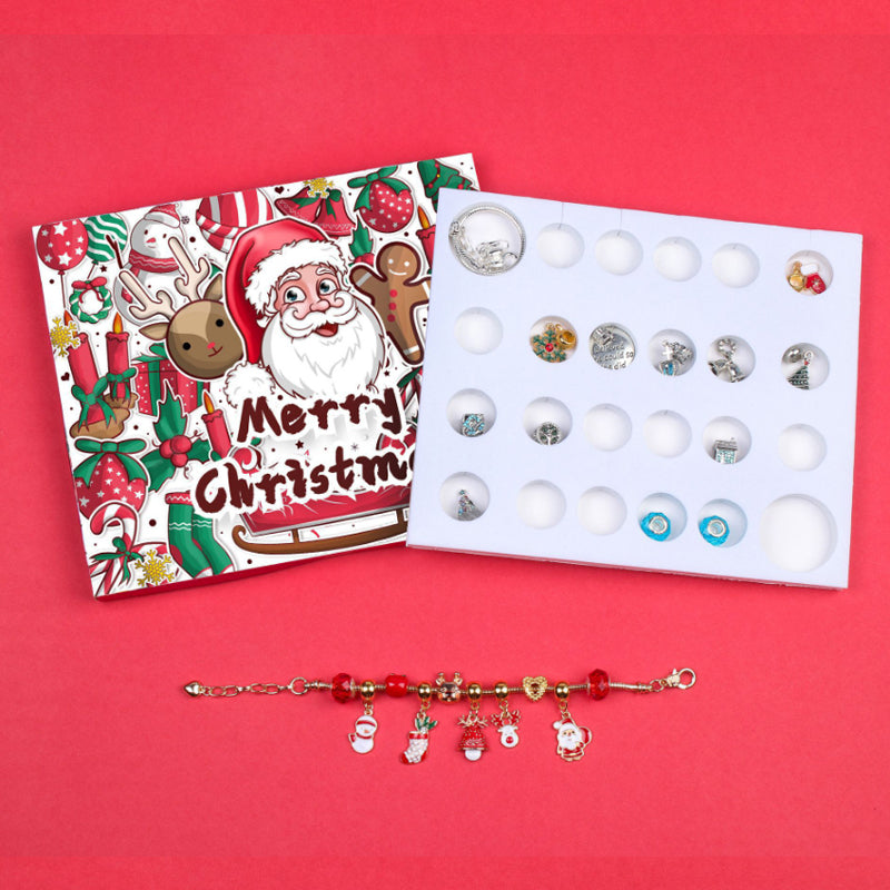 24 Dagen Countdown Kalender DIY Kerst Adventskalender Armbanden Set