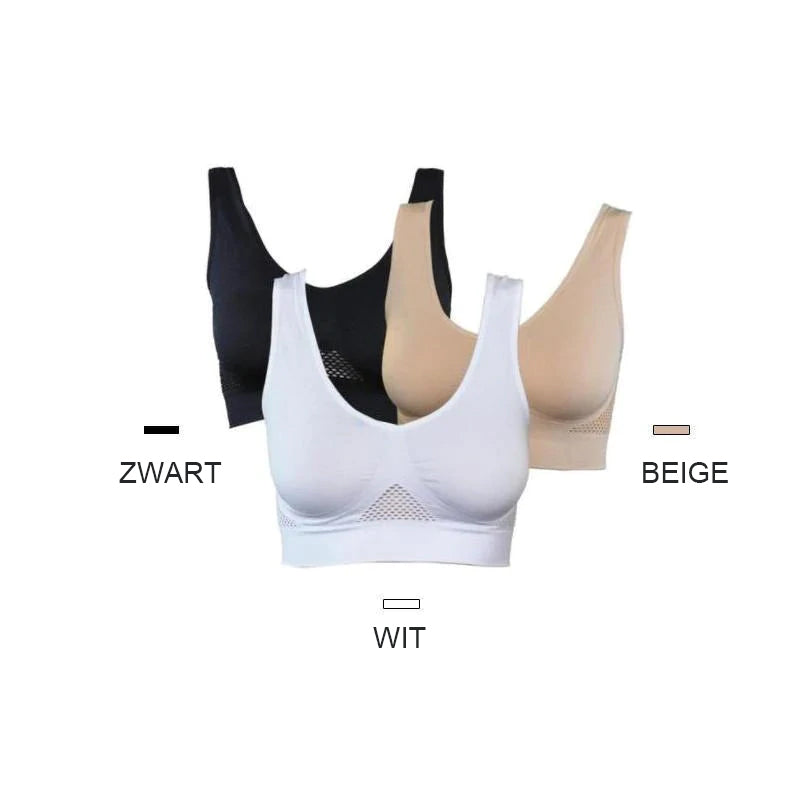 Naadloze en beugelloze comfort-bh voor dames