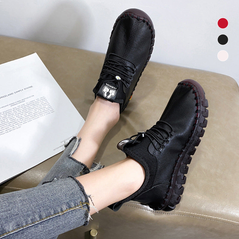 Zachte schoenen met ronde neus