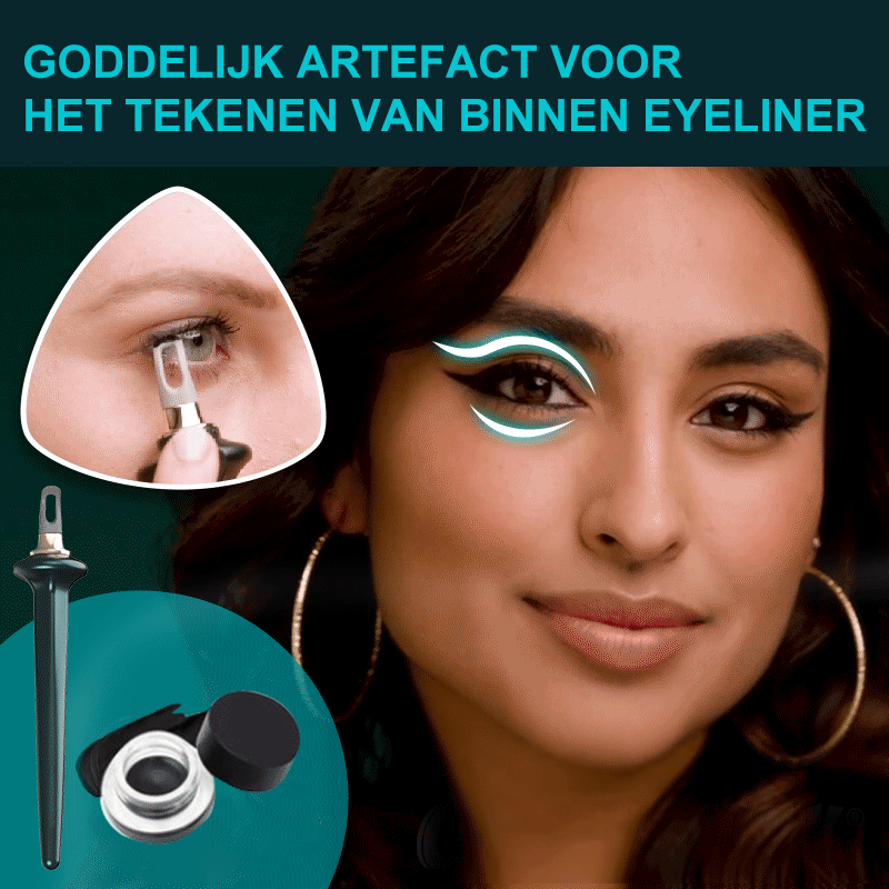 Gemakkelijke eyelinerpen die niet uitwrijft (met eyeliner crème)