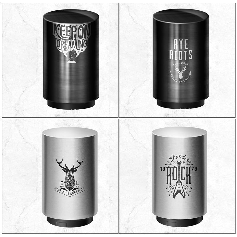 Automatische flesopener met magnetische dopvanger