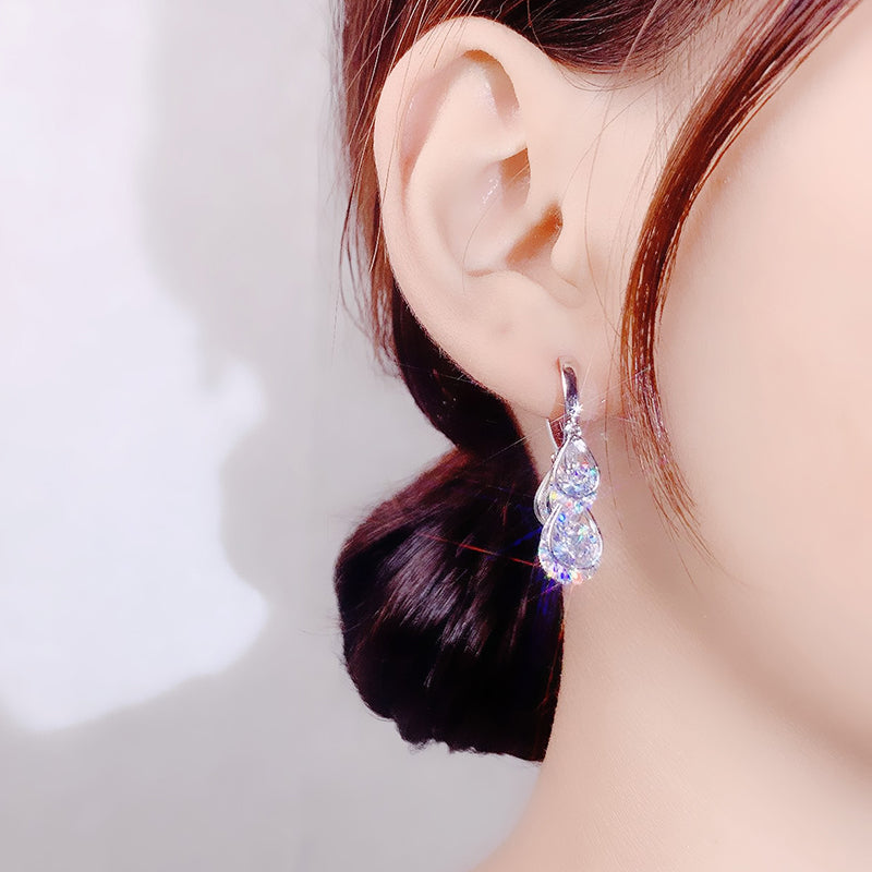 Oorbellen met glanzend hart