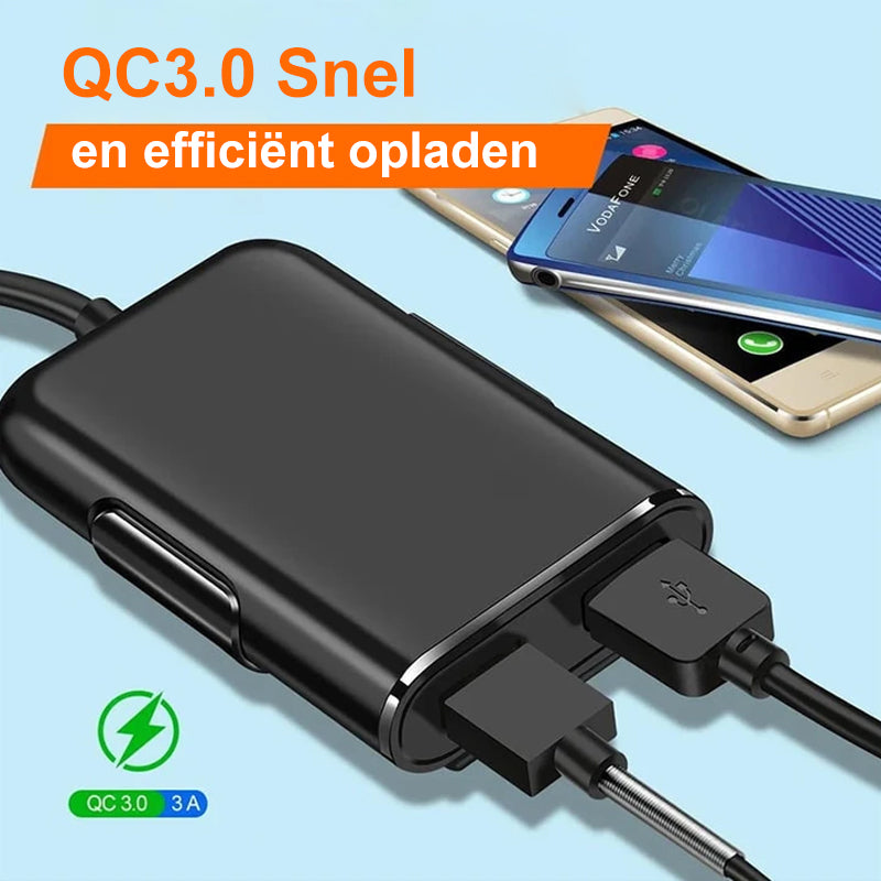 4 in 1 auto achterbankoplader